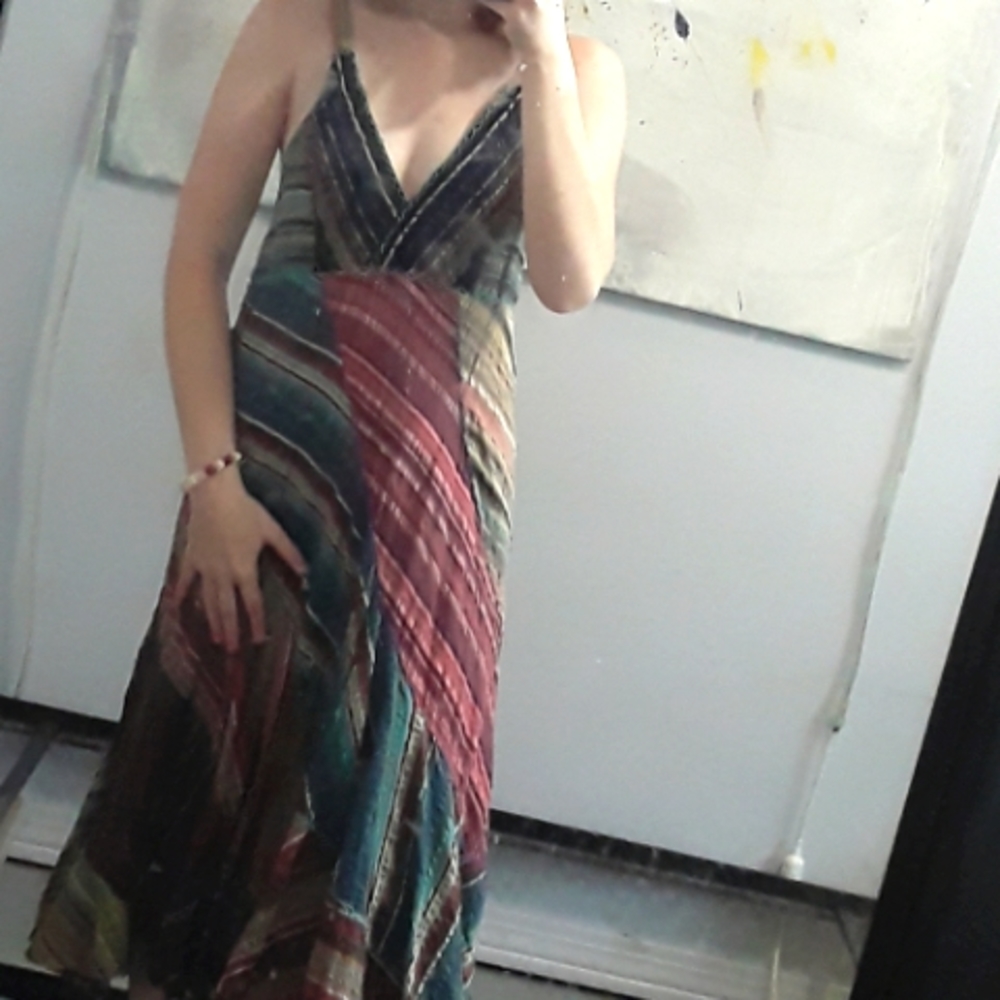 Blue Sky multicolor long dress